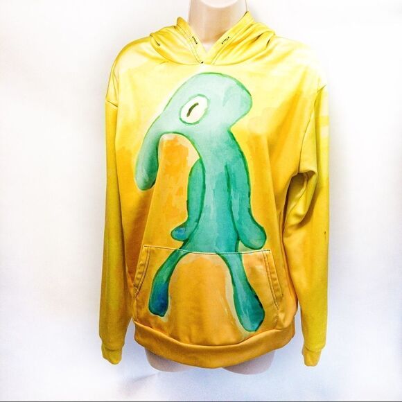 Mod Squidward Portrait Pullover Hoodie Sz XS - Picture 3 of 13